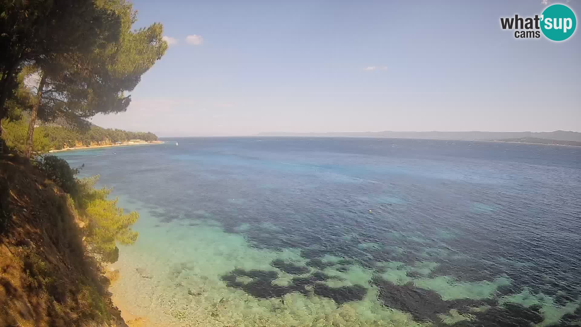 Webcam Playa Potočine Bol – Vista en vivo de Borak Beach, Isla de Brač