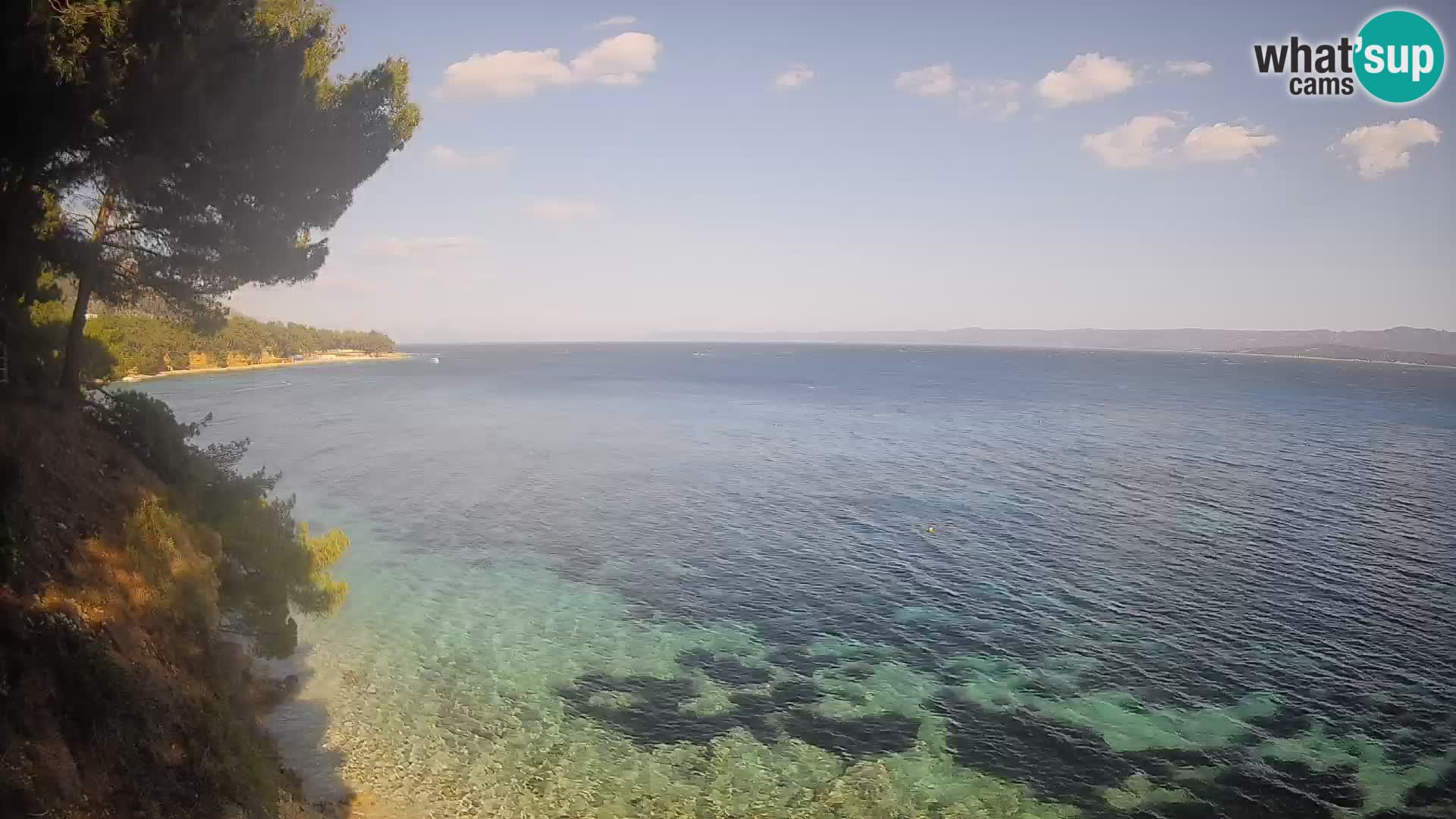 Webcam Potočine Beach Bol – Live View of Borak Beach, Brač Island