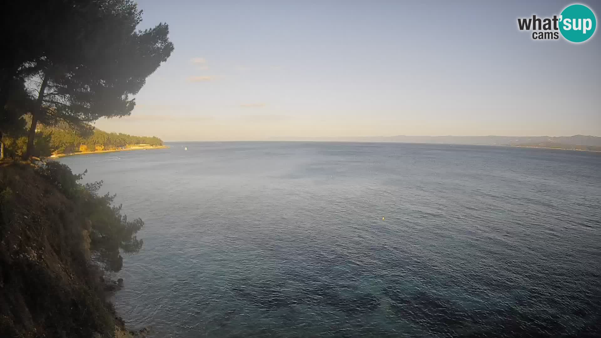 Webcam Spiaggia Potočine Bol – Vista live sulla spiaggia Borak, Isola di Brač