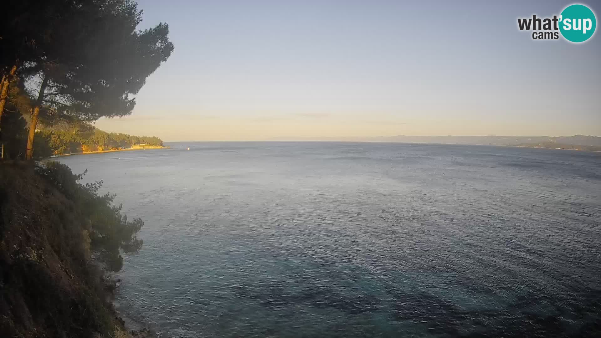 Webcam Spiaggia Potočine Bol – Vista live sulla spiaggia Borak, Isola di Brač