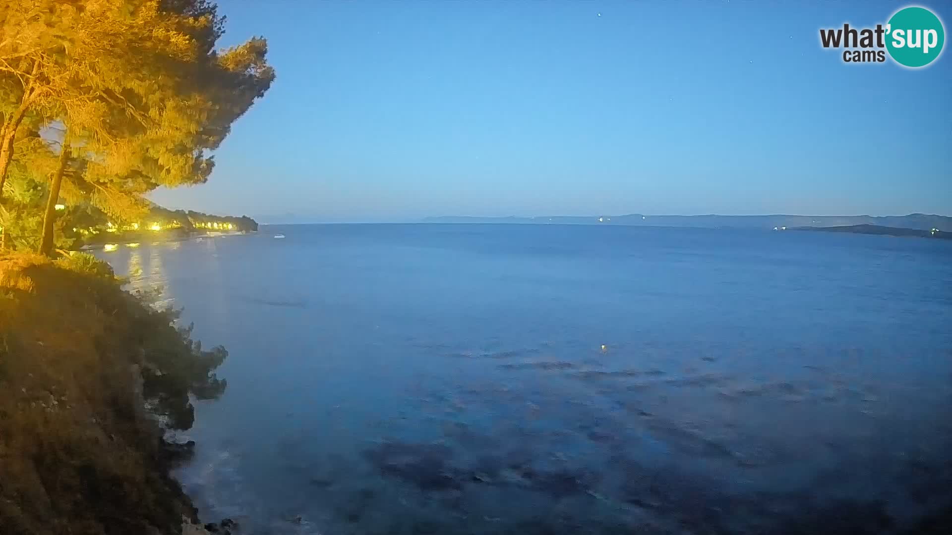 Webcam Spiaggia Potočine Bol – Vista live sulla spiaggia Borak, Isola di Brač