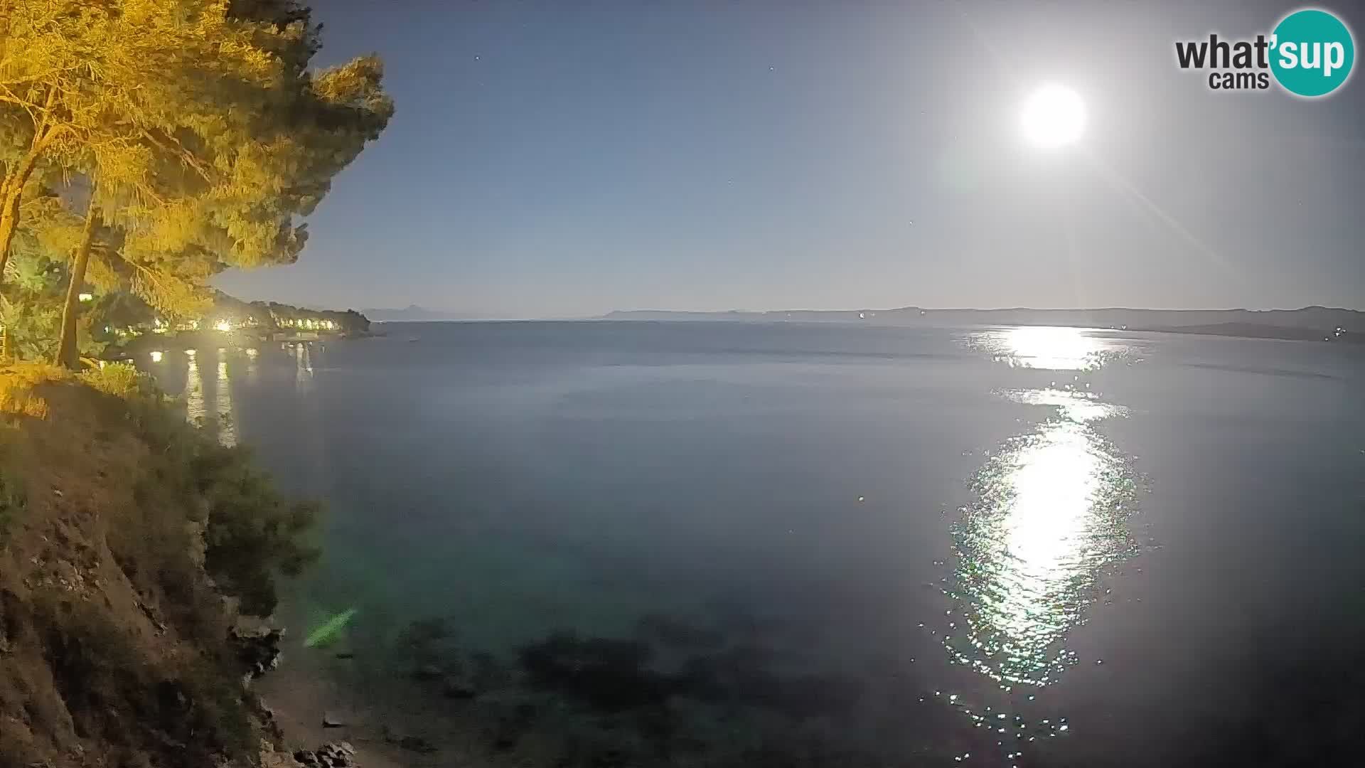 Webcam Spiaggia Potočine Bol – Vista live sulla spiaggia Borak, Isola di Brač