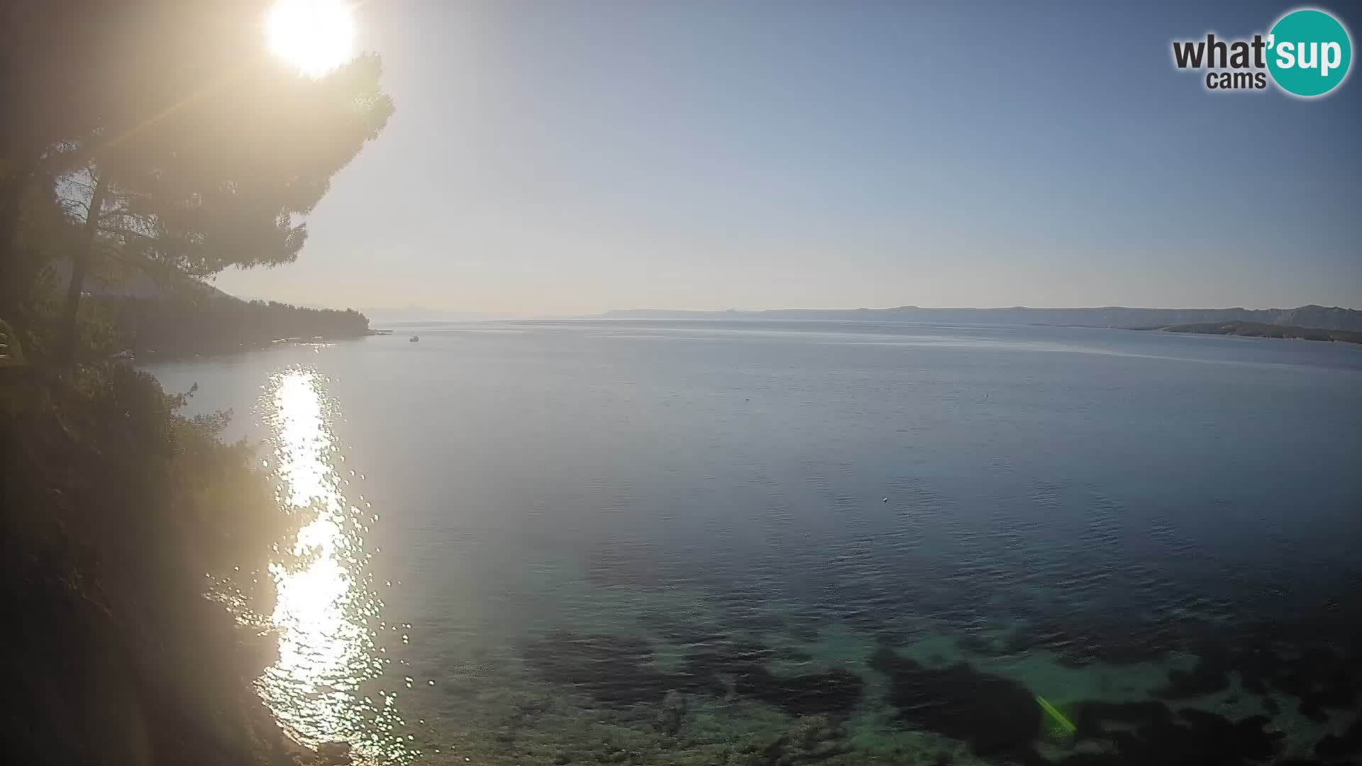 Webcam Potočine Beach Bol – Live View of Borak Beach, Brač Island