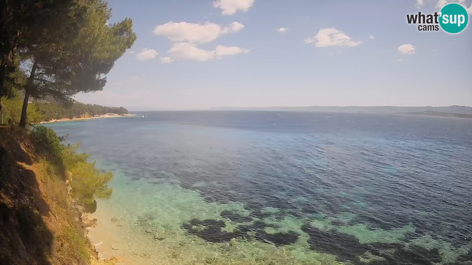 Webcam plage Potočine Bol – Vue en direct sur Borak Beach, île de Brač