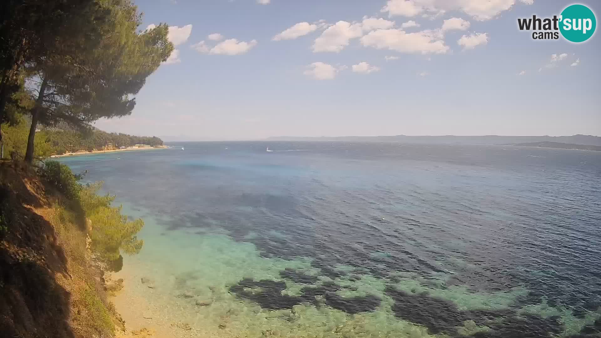 Webcam Potočine Beach Bol – Live View of Borak Beach, Brač Island
