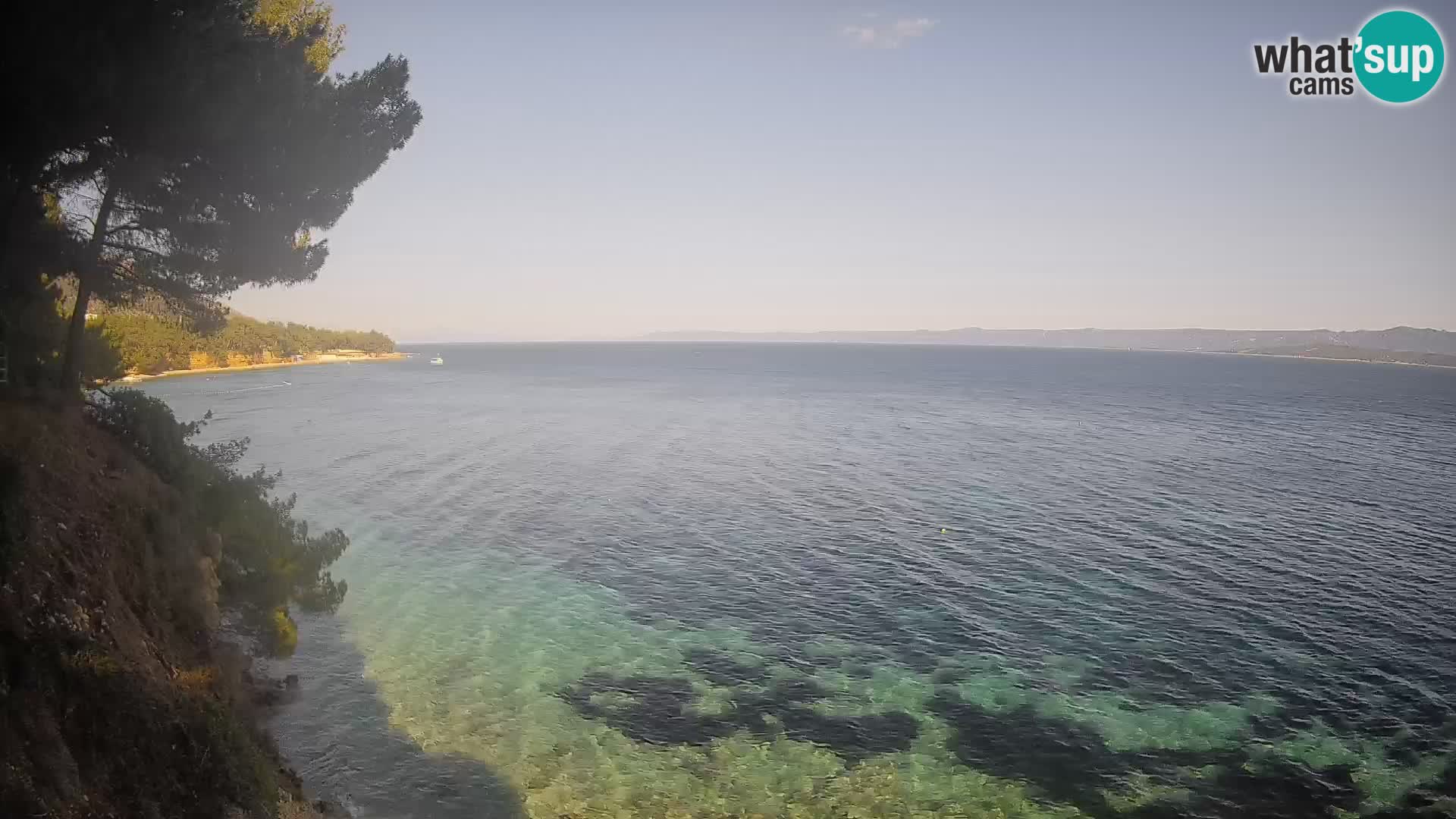 Web kamera Potočine Bol – Pogled uživo na plažu Borak, otok Brač