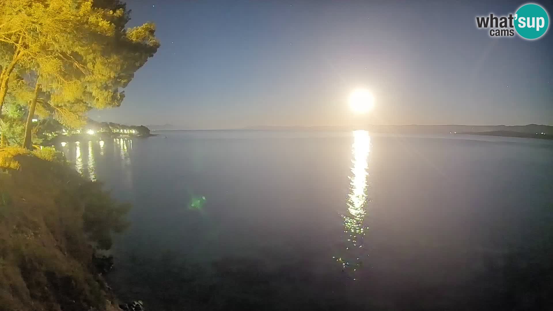 Webcam Spiaggia Potočine Bol – Vista live sulla spiaggia Borak, Isola di Brač