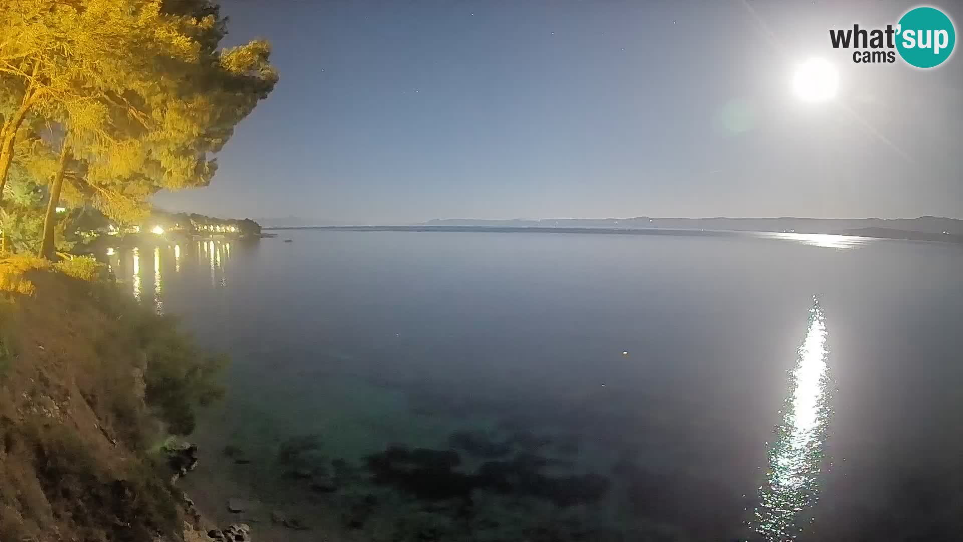 Webcam Spiaggia Potočine Bol – Vista live sulla spiaggia Borak, Isola di Brač