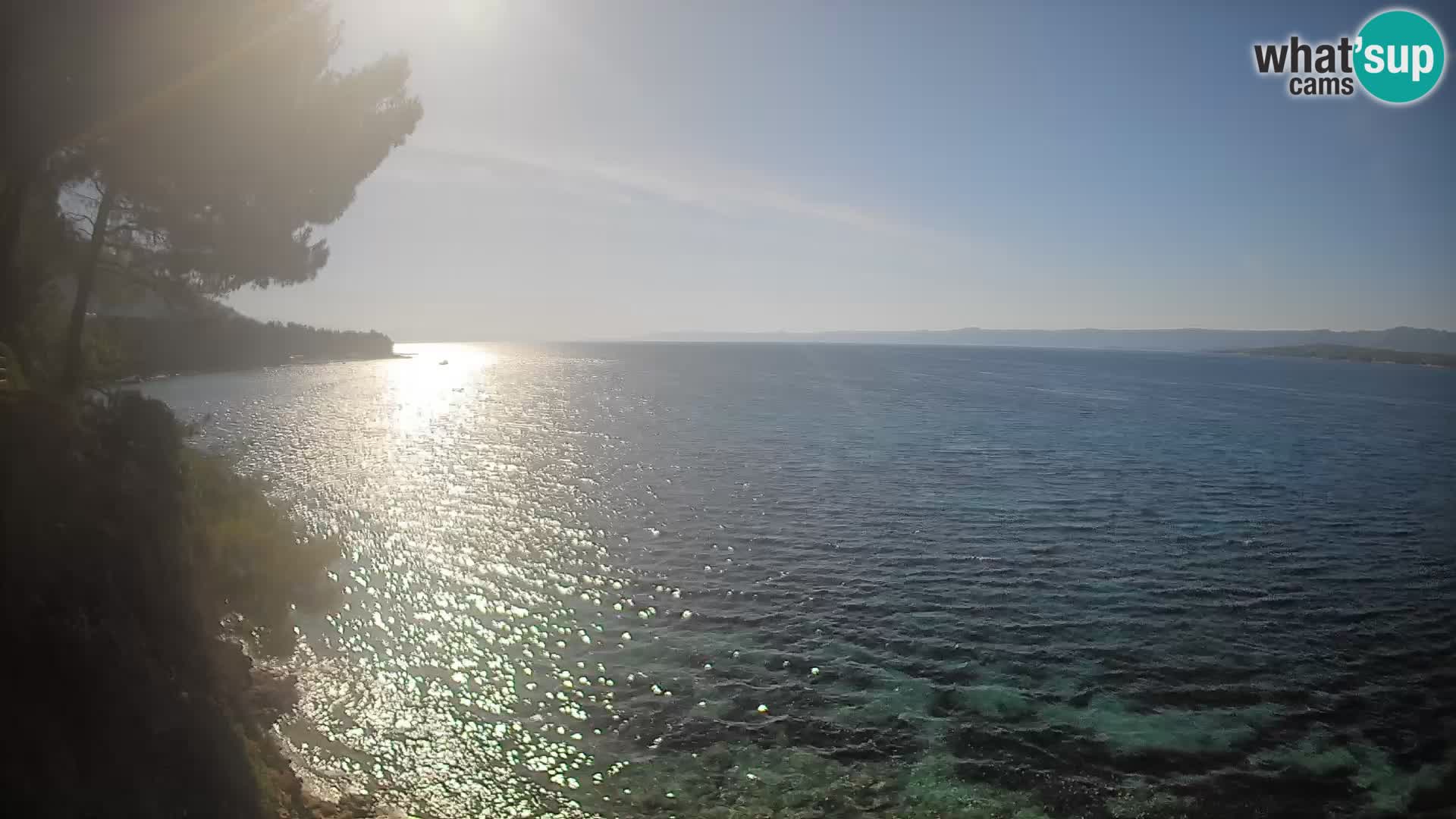 Web kamera Potočine Bol – Pogled uživo na plažu Borak, otok Brač