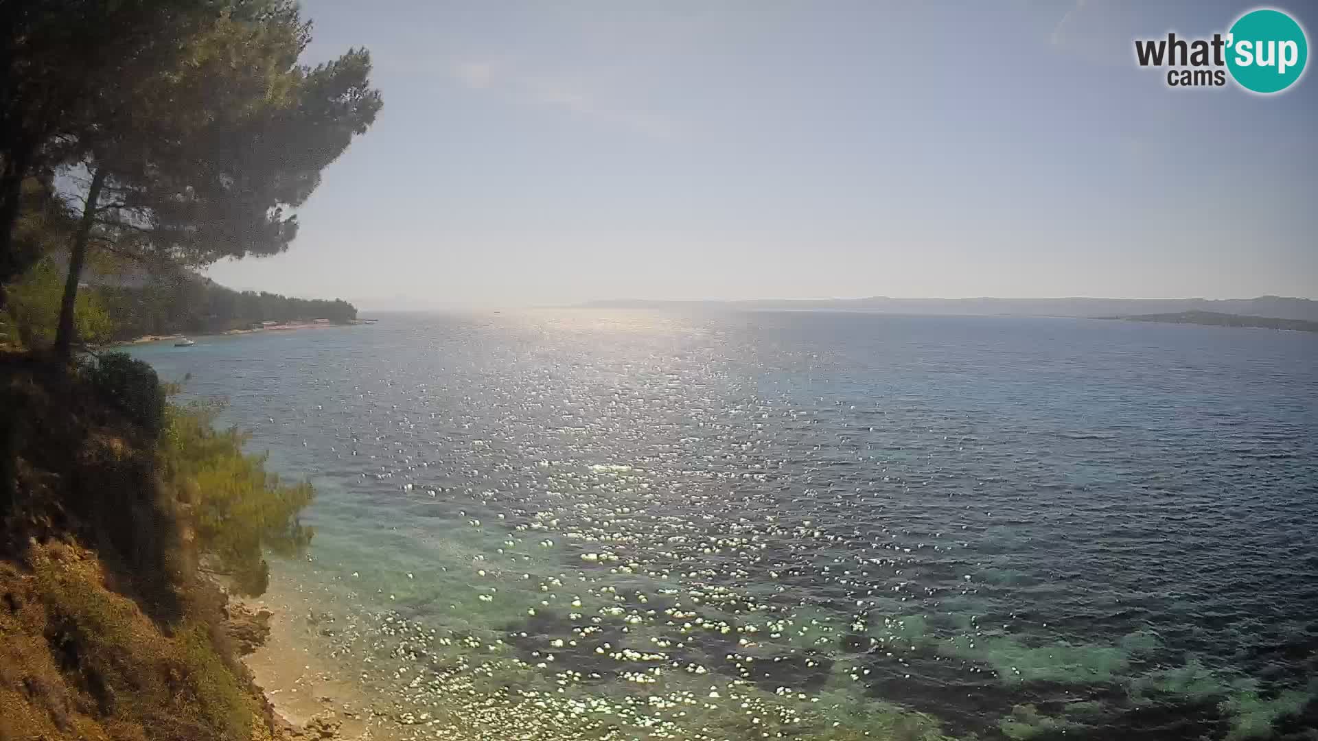 Web kamera Potočine Bol – Pogled uživo na plažu Borak, otok Brač