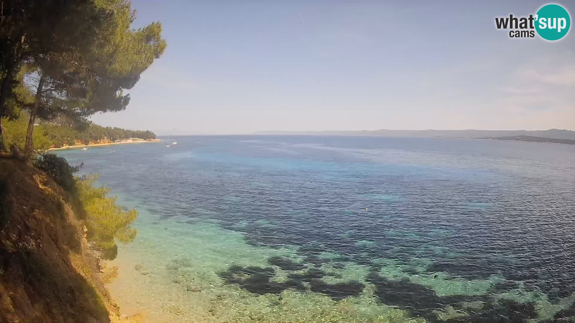 Webcam Playa Potočine Bol – Vista en vivo de Borak Beach, Isla de Brač