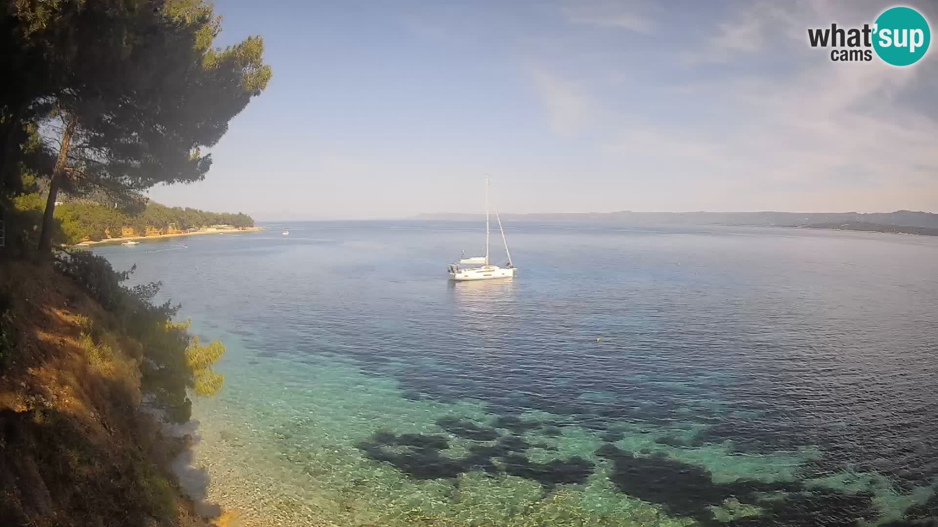 Webcam Potočine Beach Bol – Live View of Borak Beach, Brač Island