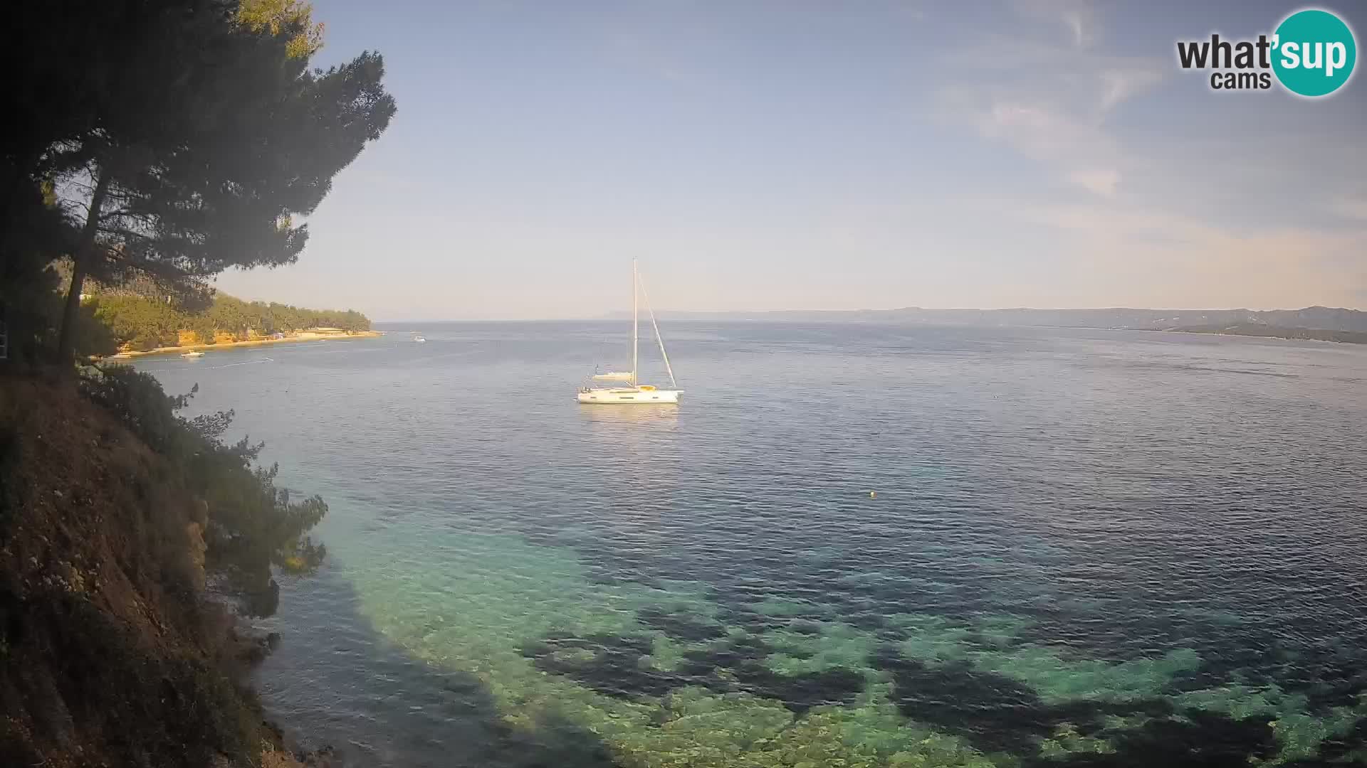 Webcam Strand Potočine Bol – Liveblick auf Borak Beach, Insel Brač