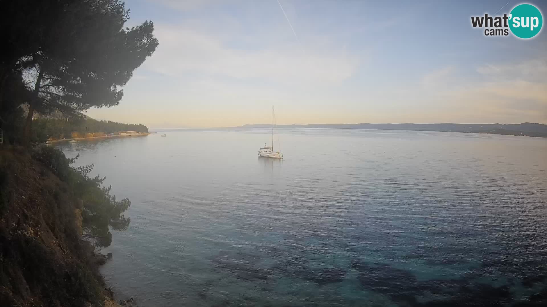 Webcam Strand Potočine Bol – Liveblick auf Borak Beach, Insel Brač