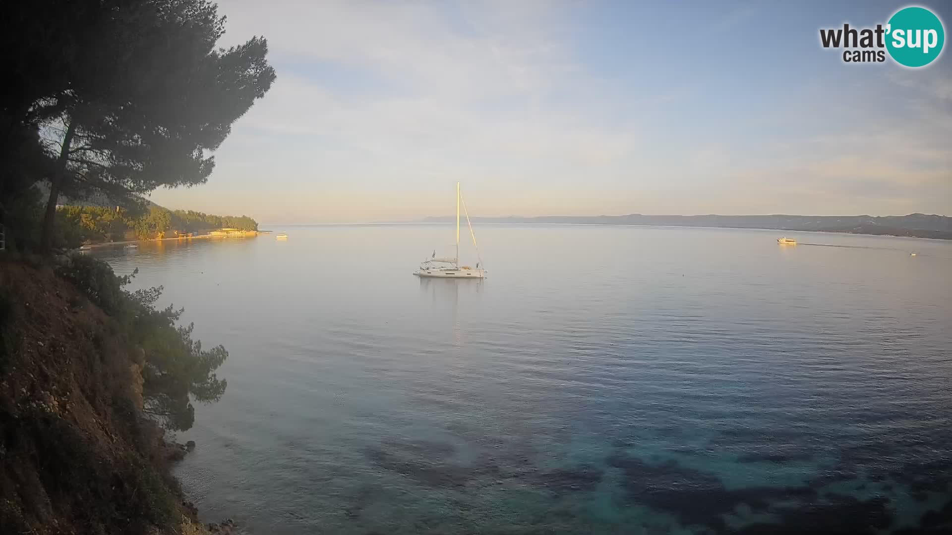 Webcam Playa Potočine Bol – Vista en vivo de Borak Beach, Isla de Brač