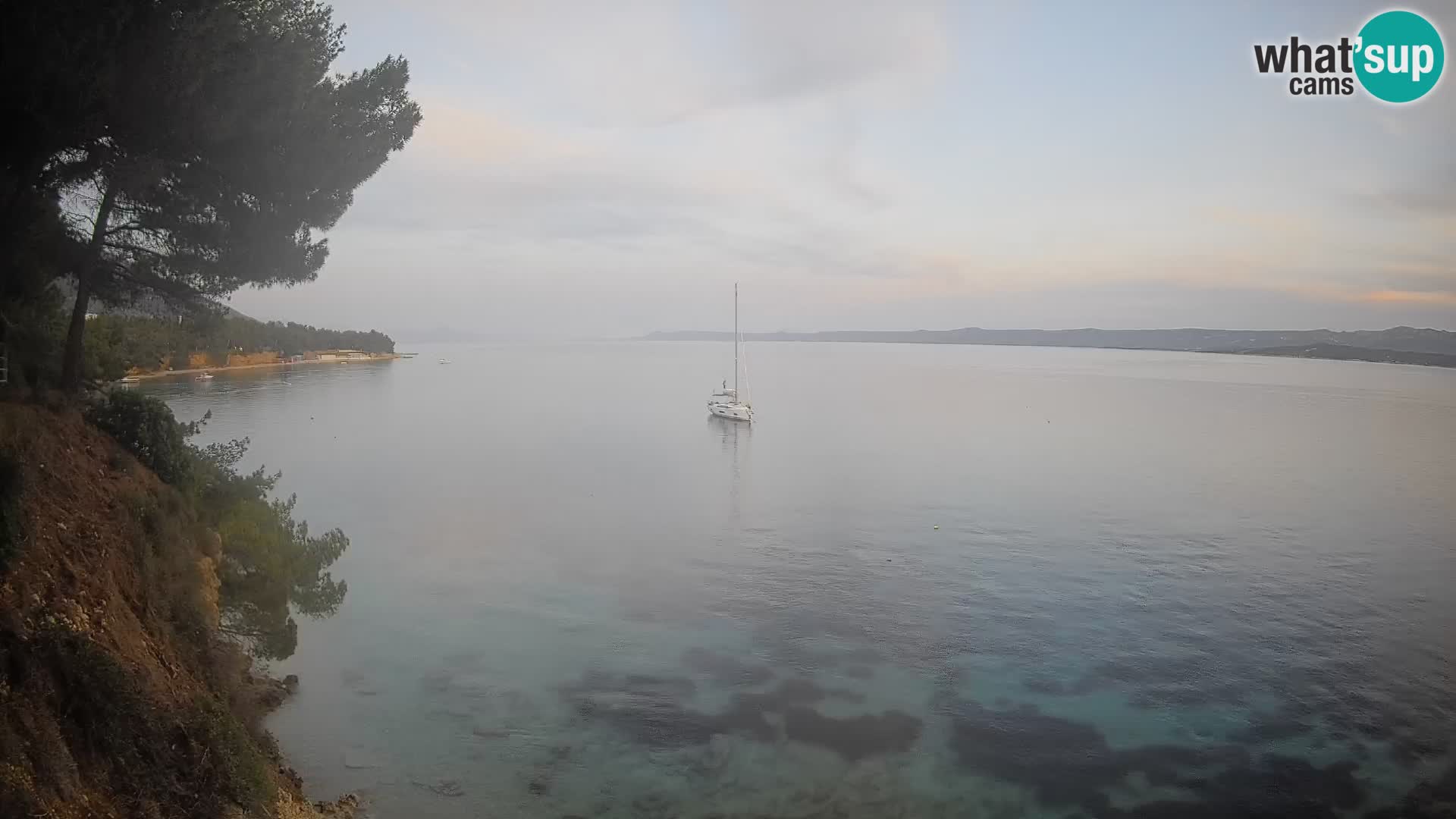 Webcam Playa Potočine Bol – Vista en vivo de Borak Beach, Isla de Brač