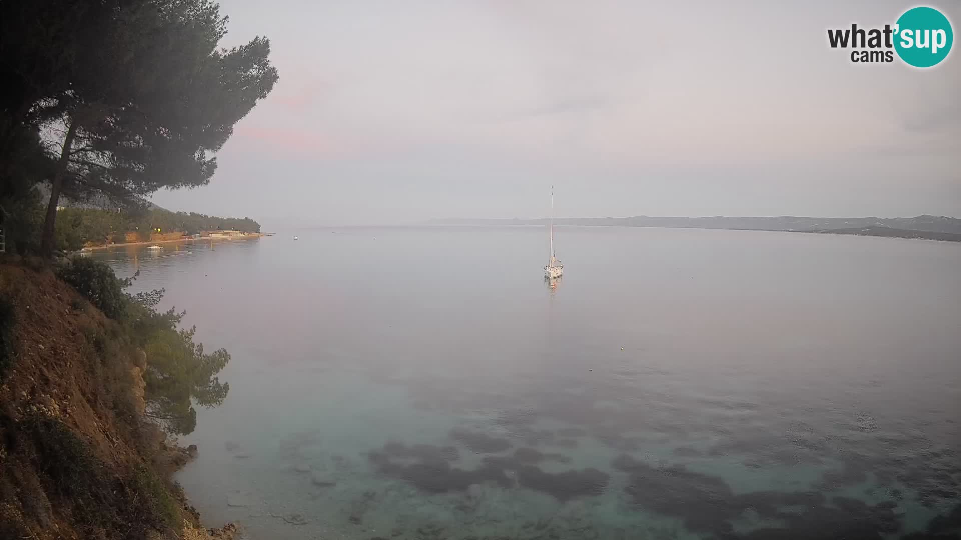 Webcam Potočine Beach Bol – Live View of Borak Beach, Brač Island