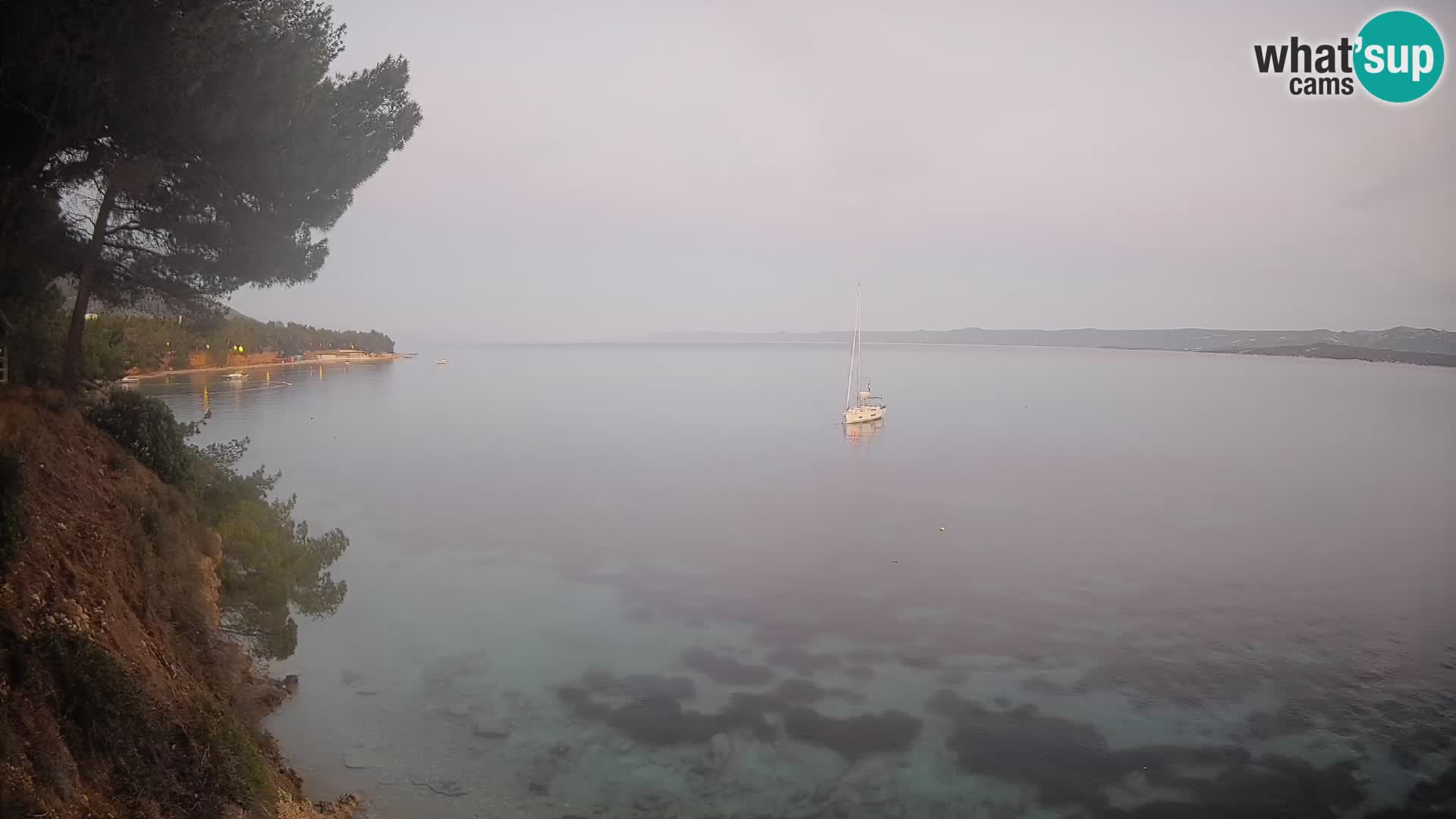 Webcam Potočine Beach Bol – Live View of Borak Beach, Brač Island