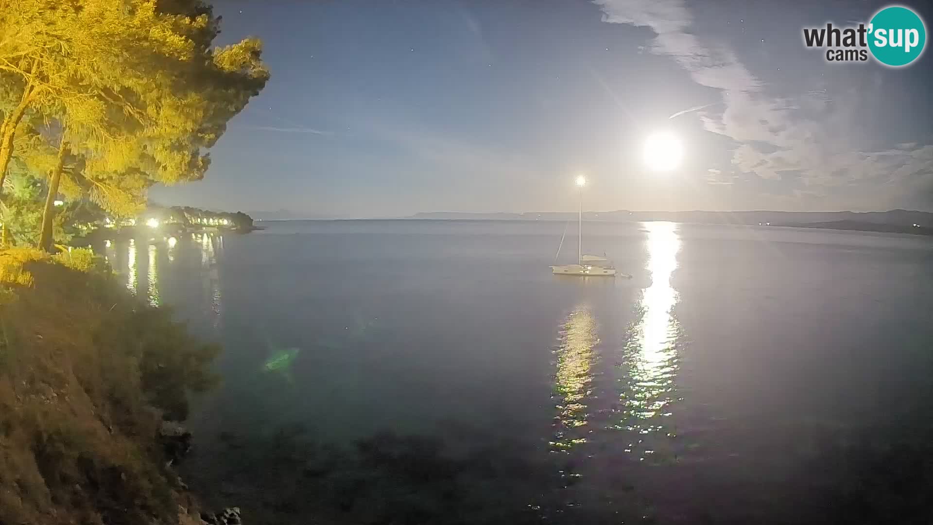 Web kamera Potočine Bol – Pogled uživo na plažu Borak, otok Brač