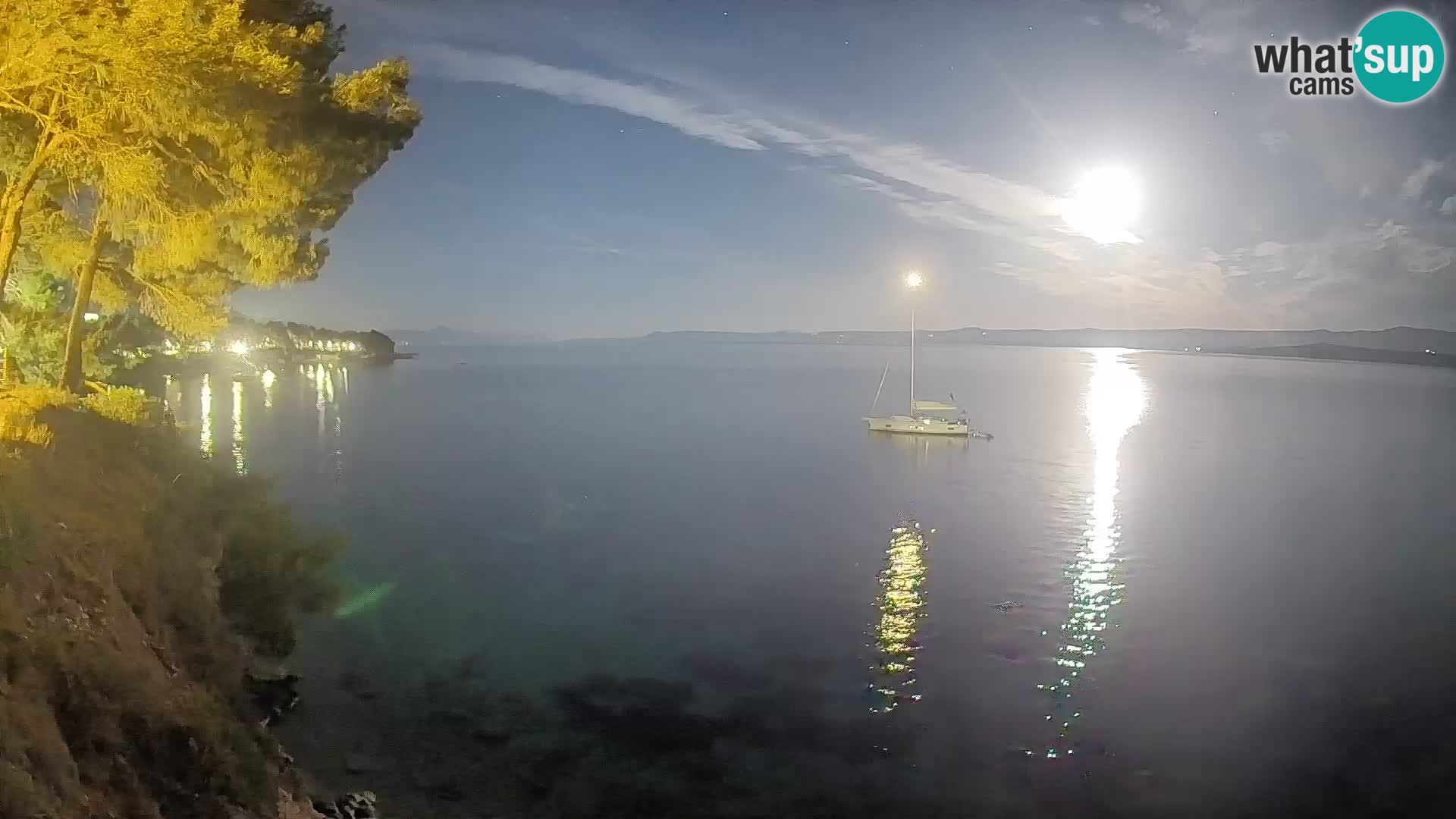 Web kamera Potočine Bol – Pogled uživo na plažu Borak, otok Brač