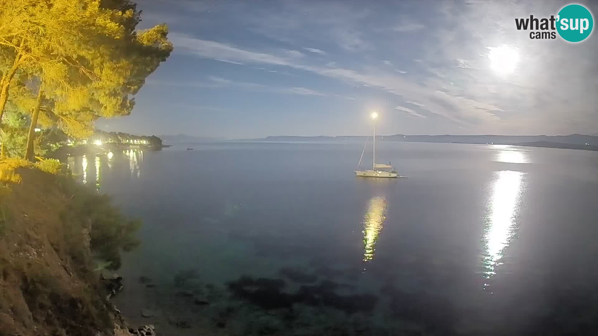 Webcam Playa Potočine Bol – Vista en vivo de Borak Beach, Isla de Brač