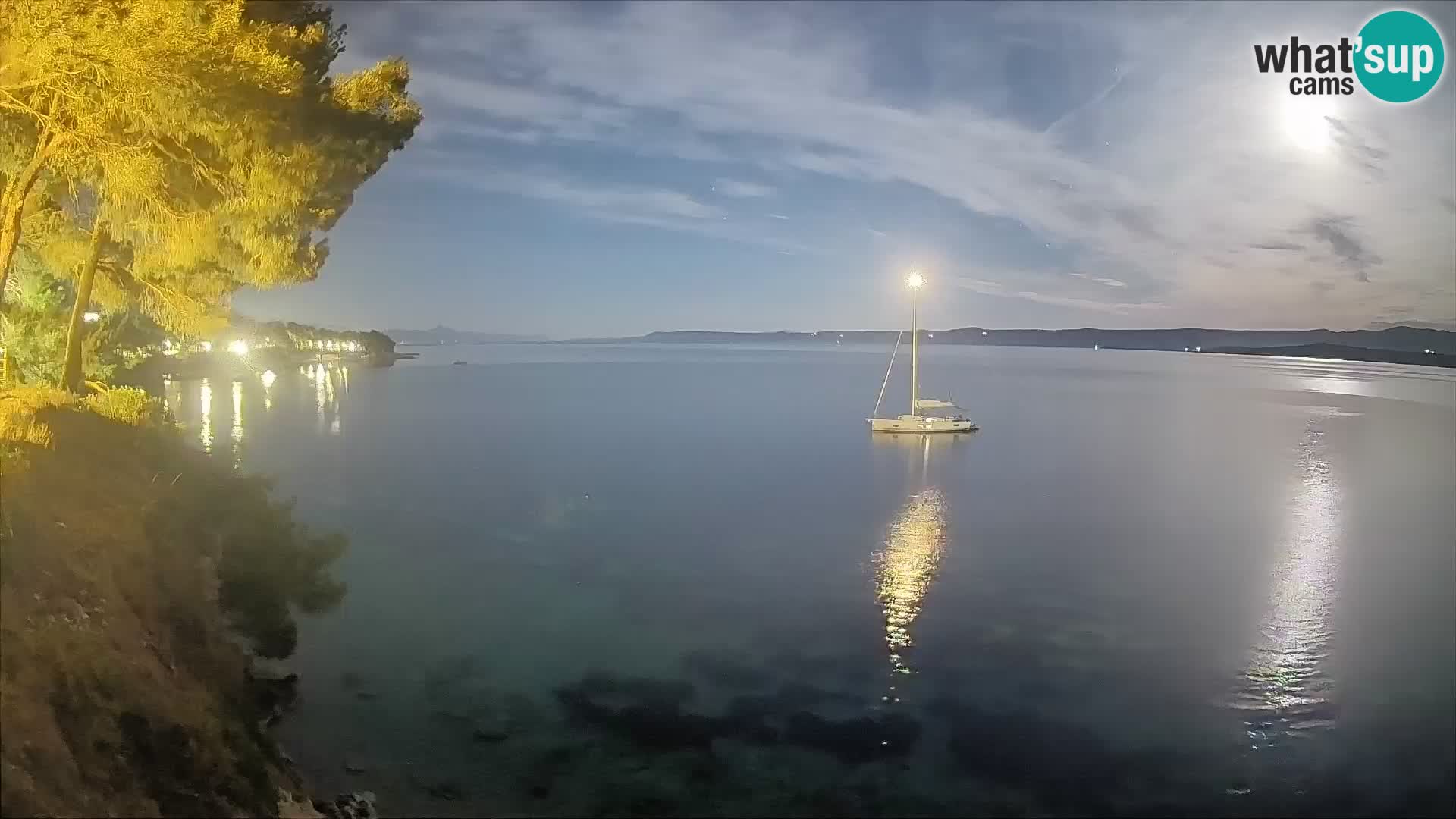 Web kamera Potočine Bol – Pogled uživo na plažu Borak, otok Brač