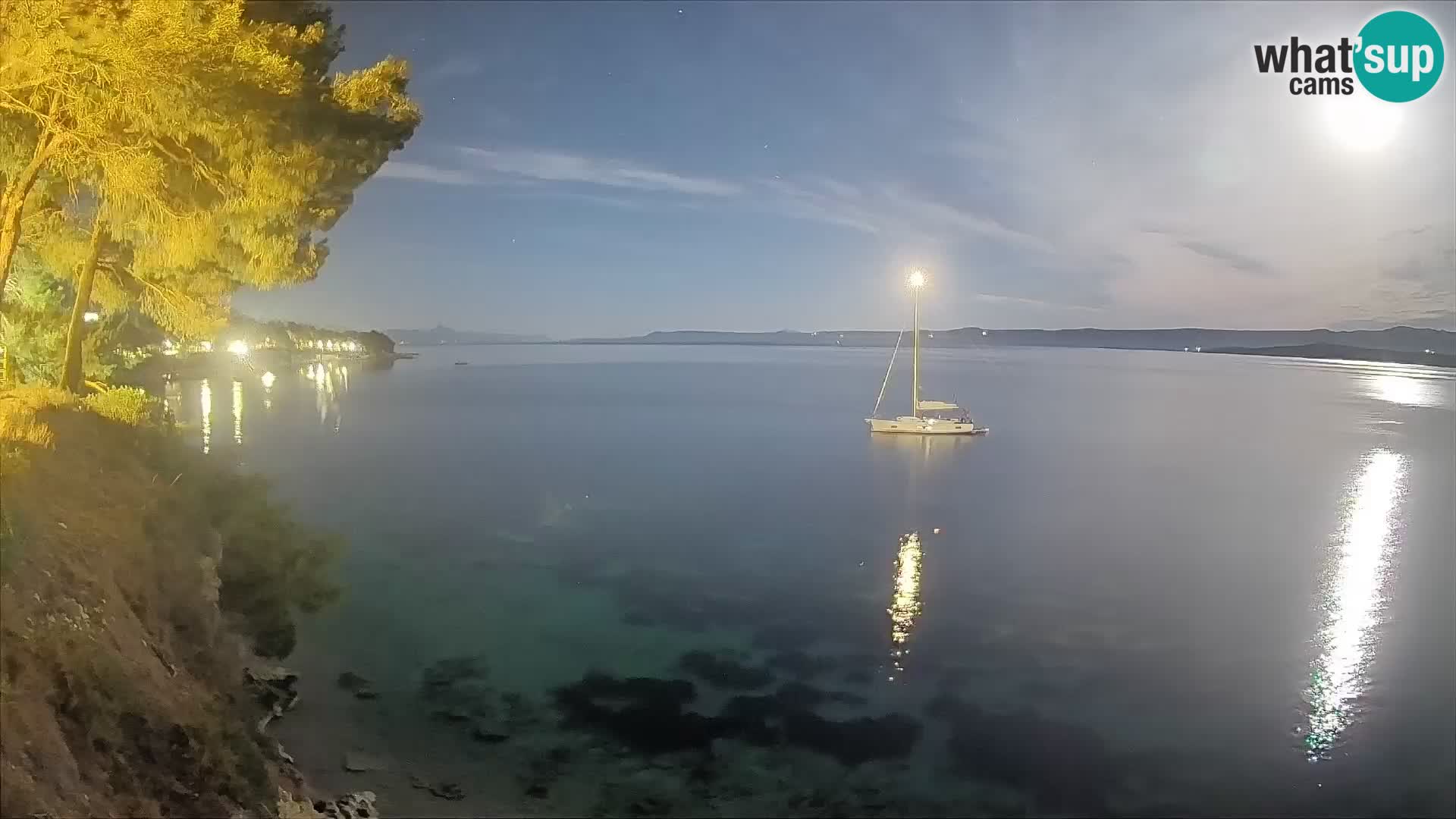 Webcam Potočine Beach Bol – Live View of Borak Beach, Brač Island