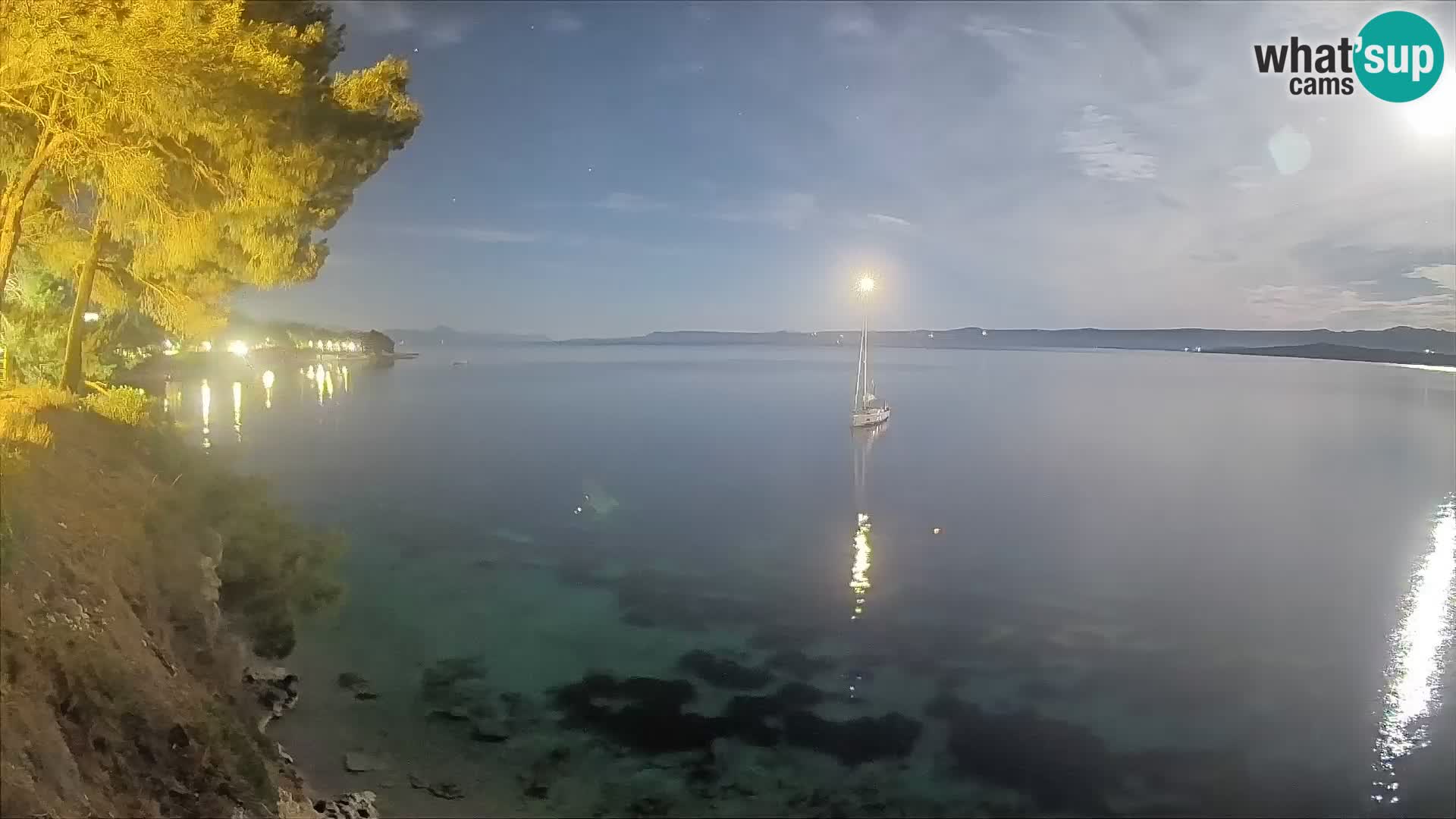 Webcam Playa Potočine Bol – Vista en vivo de Borak Beach, Isla de Brač
