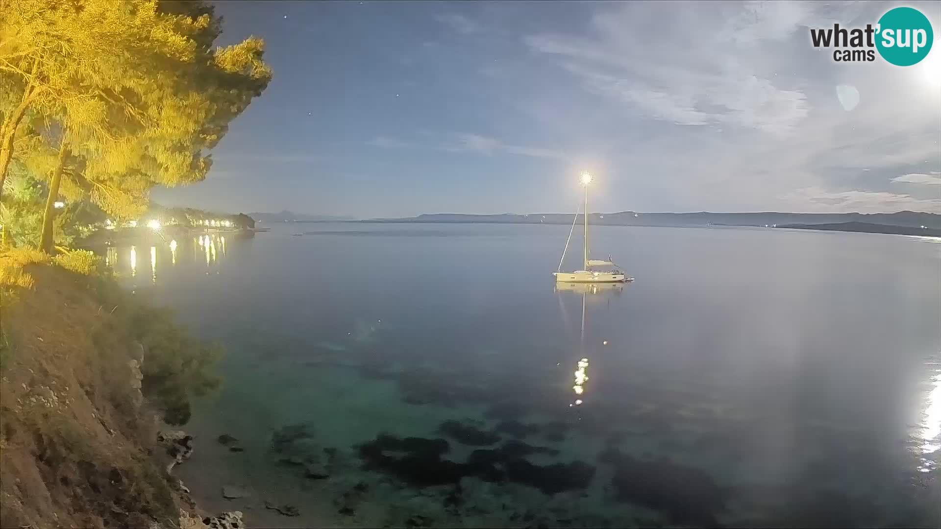 Webcam Playa Potočine Bol – Vista en vivo de Borak Beach, Isla de Brač