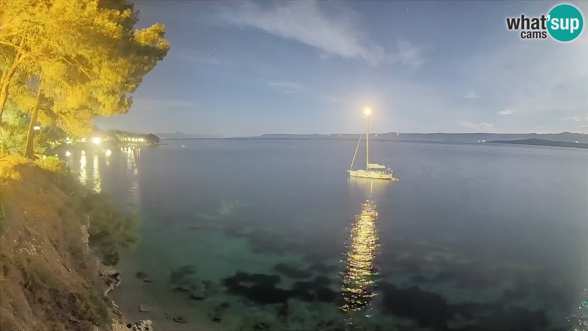Webcam Strand Potočine Bol – Liveblick auf Borak Beach, Insel Brač