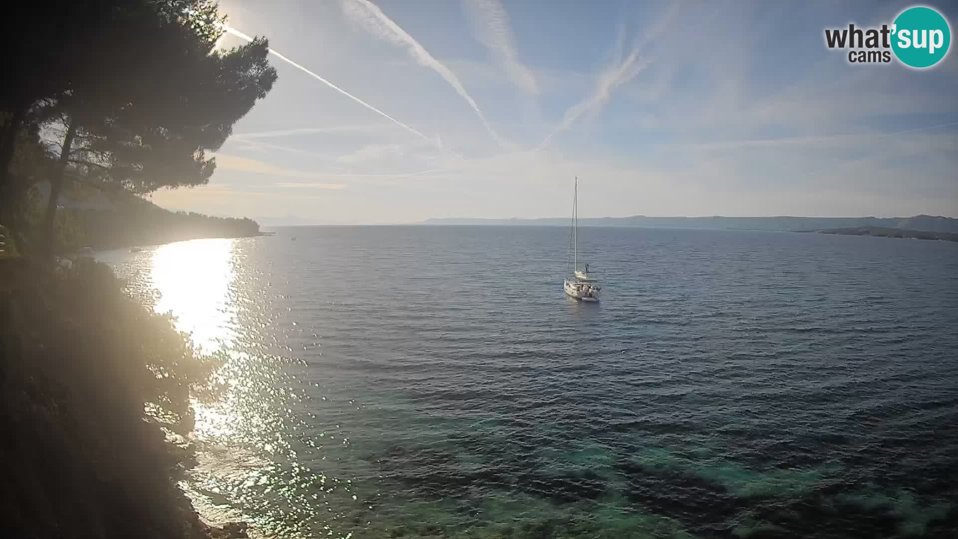 Web kamera Potočine Bol – Pogled uživo na plažu Borak, otok Brač