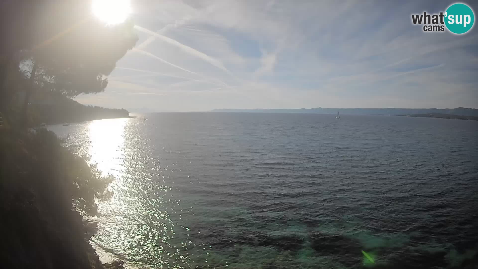 Web kamera Potočine Bol – Pogled uživo na plažu Borak, otok Brač