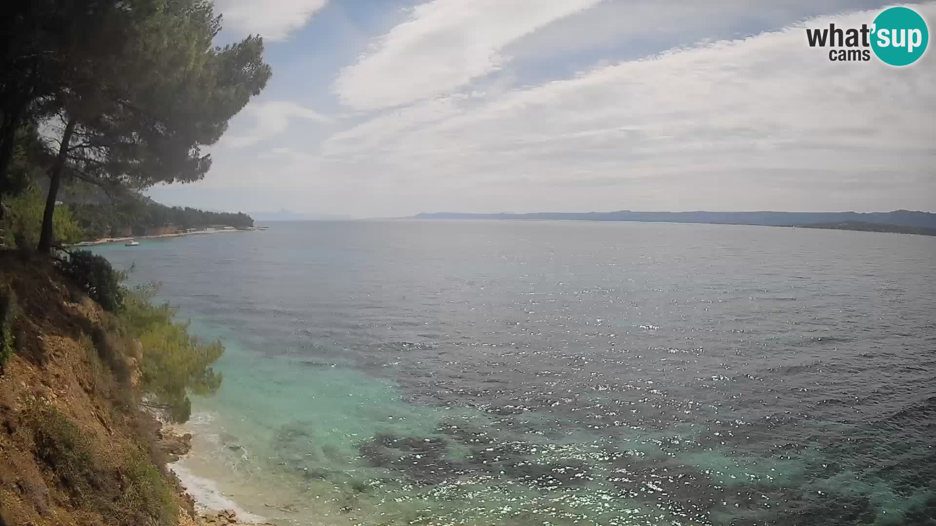 Web kamera Potočine Bol – Pogled uživo na plažu Borak, otok Brač