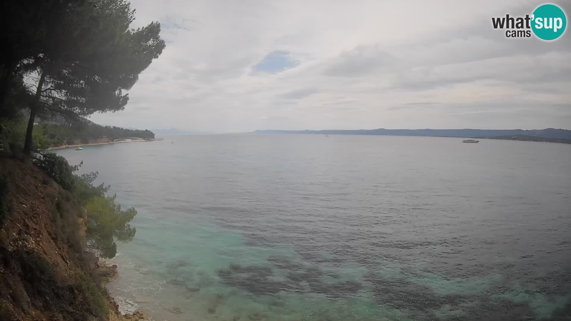Web kamera Potočine Bol – Pogled uživo na plažu Borak, otok Brač