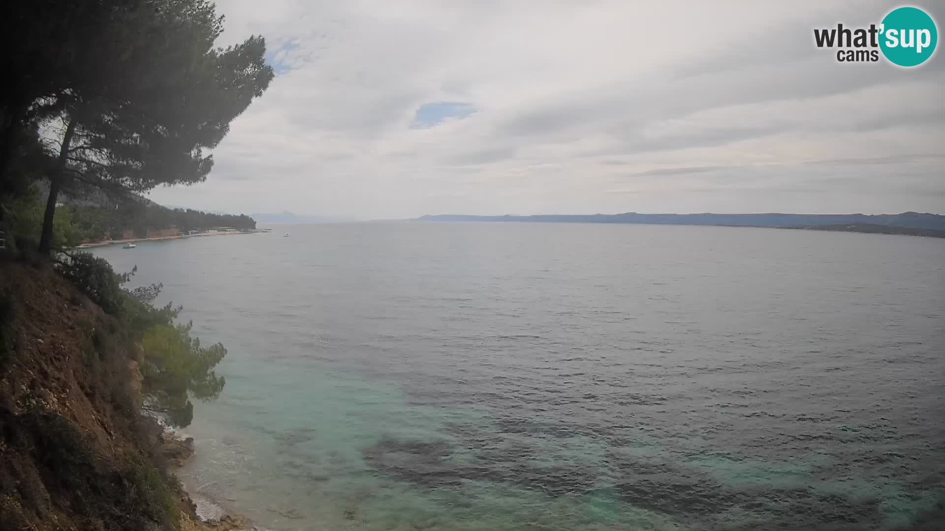 Webcam Spiaggia Potočine Bol – Vista live sulla spiaggia Borak, Isola di Brač