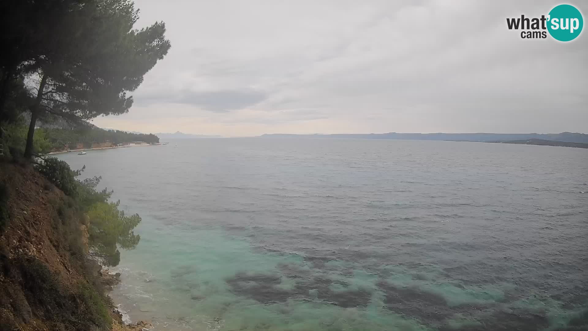 Webcam plage Potočine Bol – Vue en direct sur Borak Beach, île de Brač