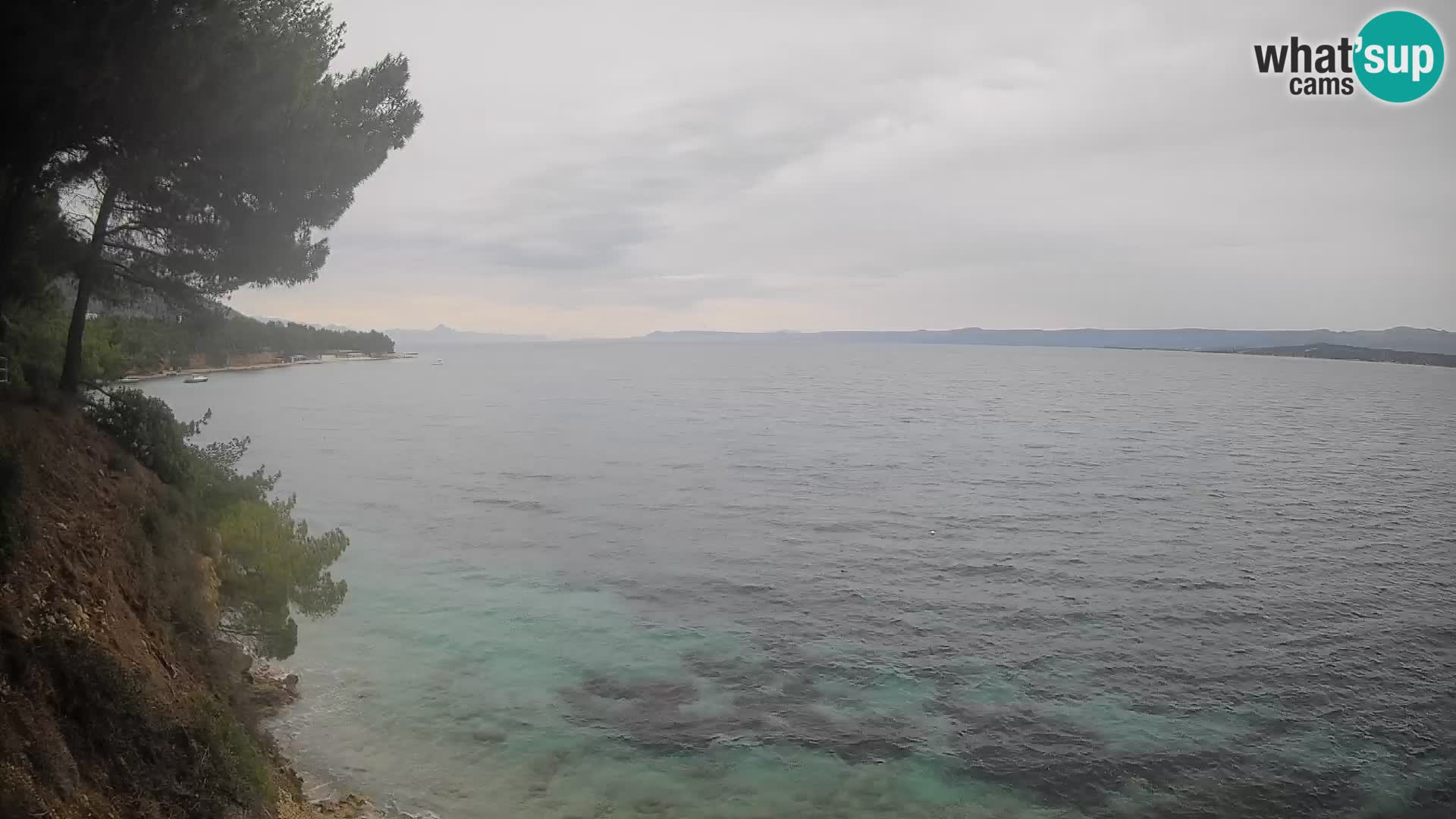 Webcam Spiaggia Potočine Bol – Vista live sulla spiaggia Borak, Isola di Brač