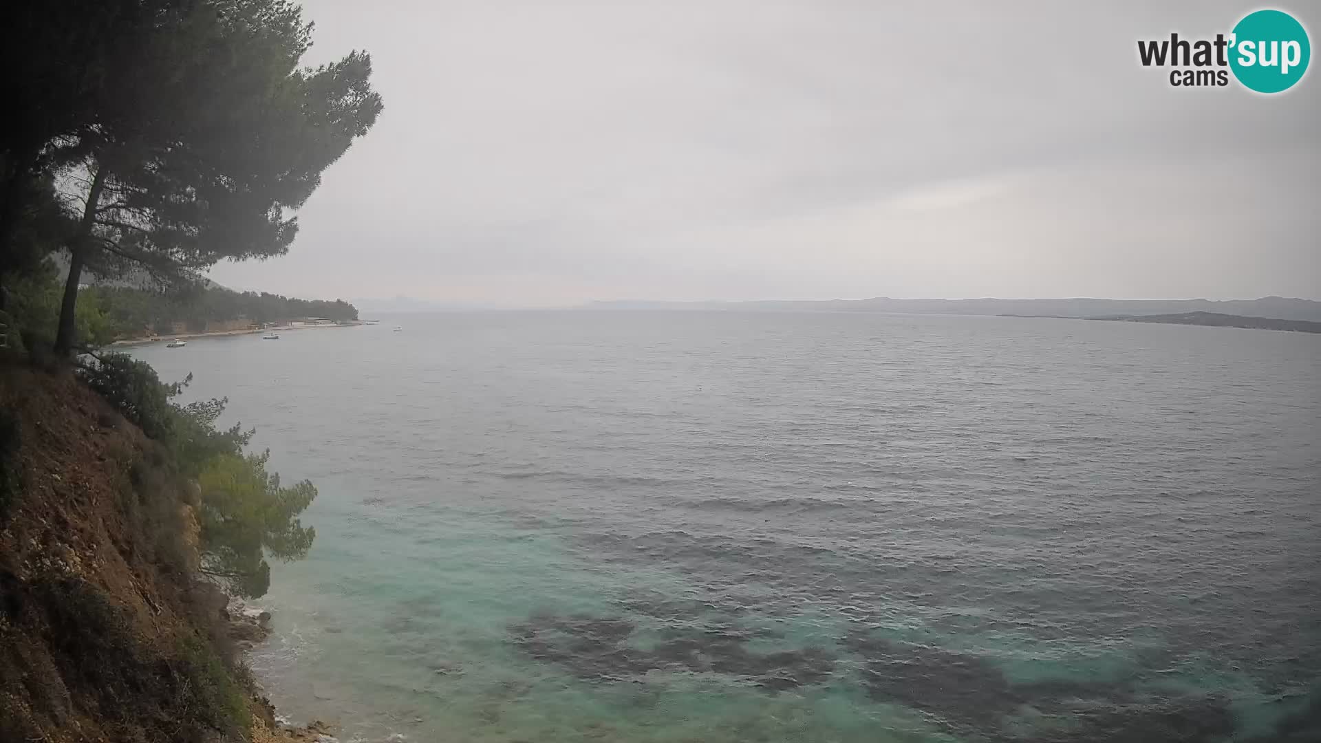 Webcam Spiaggia Potočine Bol – Vista live sulla spiaggia Borak, Isola di Brač