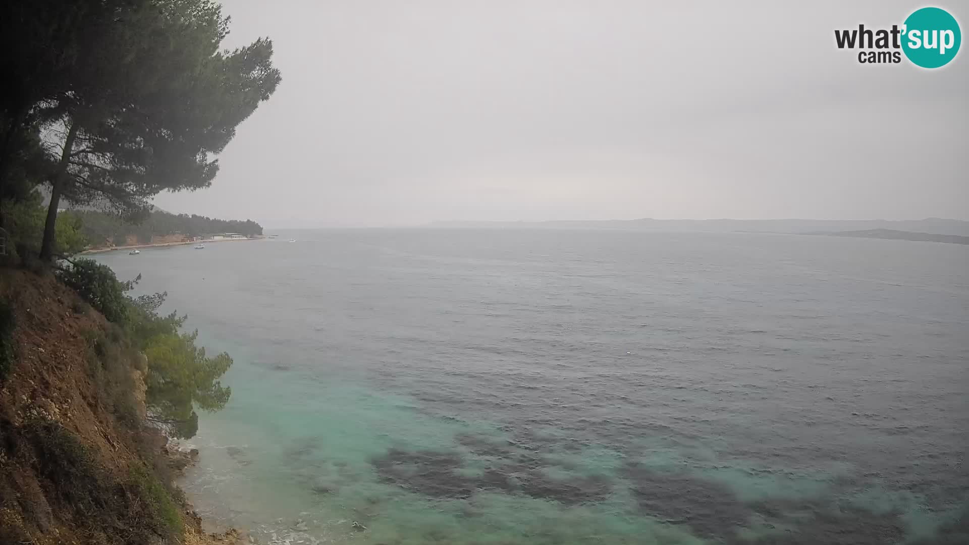 Web kamera Potočine Bol – Pogled uživo na plažu Borak, otok Brač