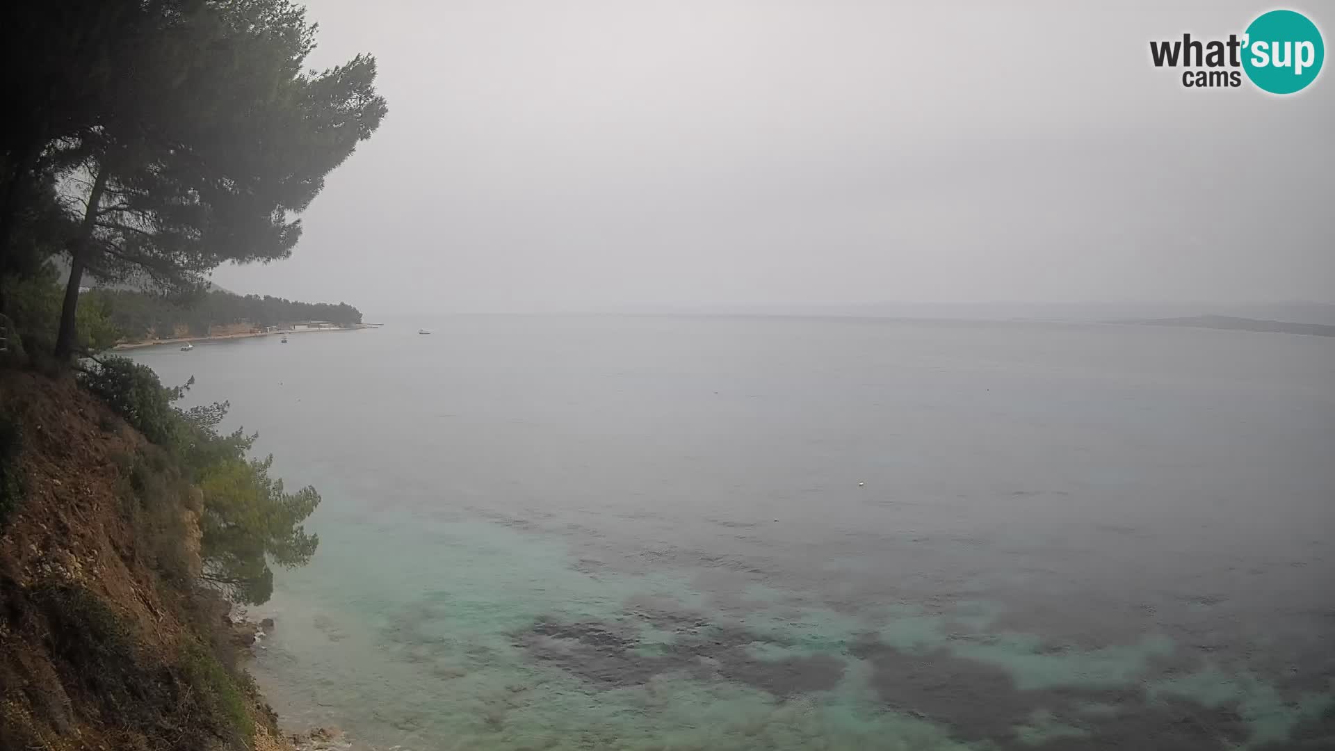 Webcam Spiaggia Potočine Bol – Vista live sulla spiaggia Borak, Isola di Brač