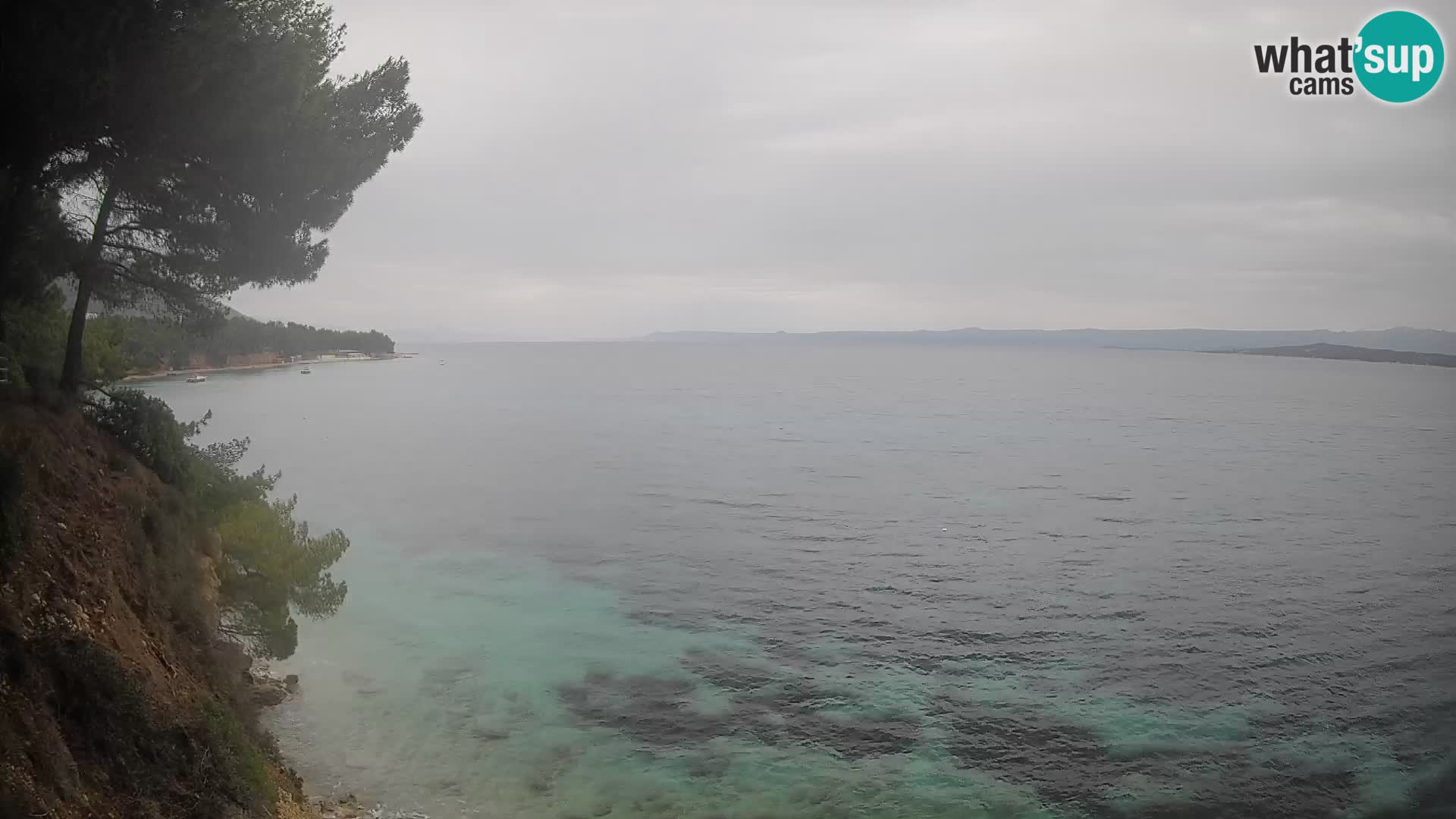 Webcam Spiaggia Potočine Bol – Vista live sulla spiaggia Borak, Isola di Brač