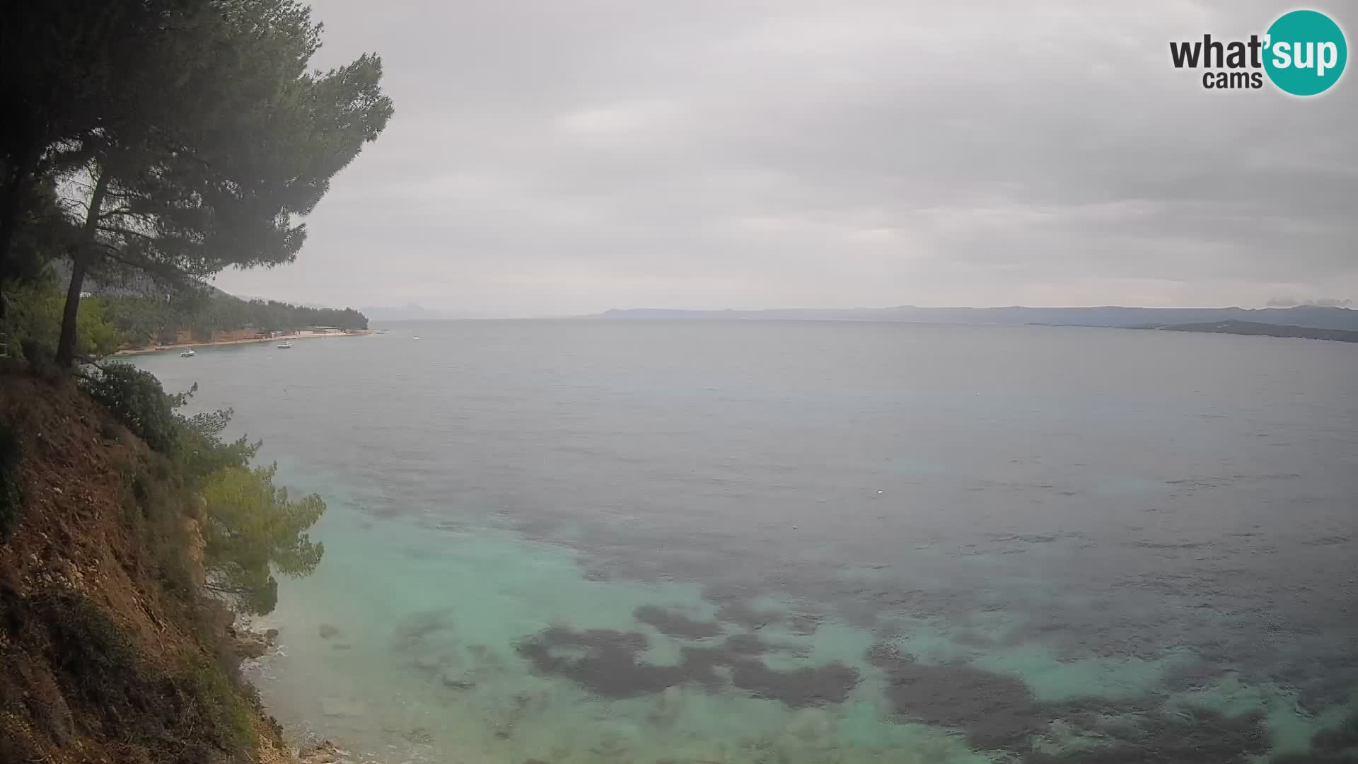 Web kamera Potočine Bol – Pogled uživo na plažu Borak, otok Brač