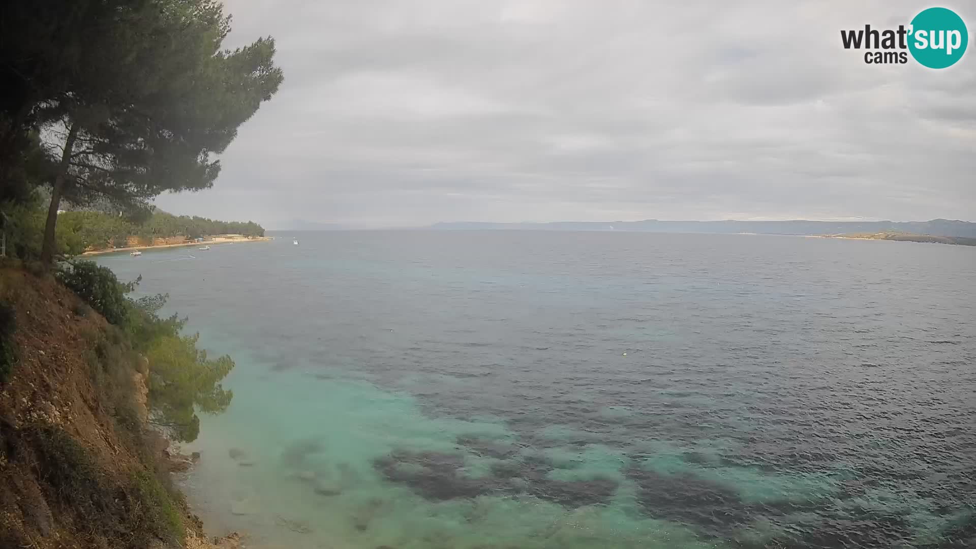 Webcam Spiaggia Potočine Bol – Vista live sulla spiaggia Borak, Isola di Brač