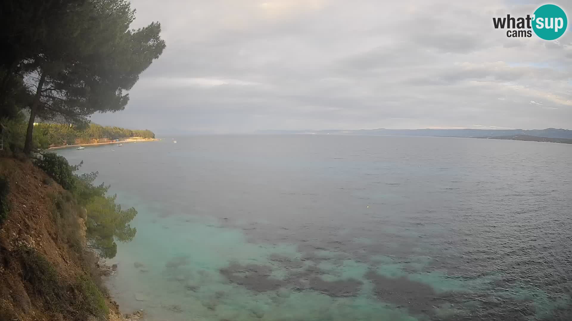 Webcam Spiaggia Potočine Bol – Vista live sulla spiaggia Borak, Isola di Brač