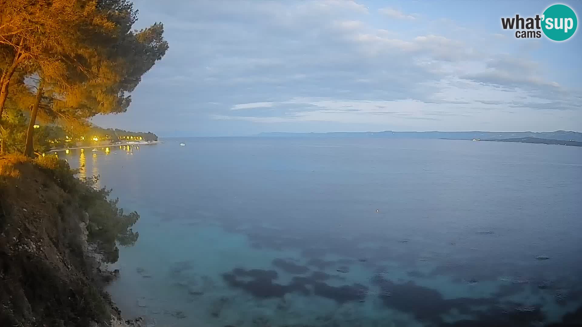 Webcam plage Potočine Bol – Vue en direct sur Borak Beach, île de Brač