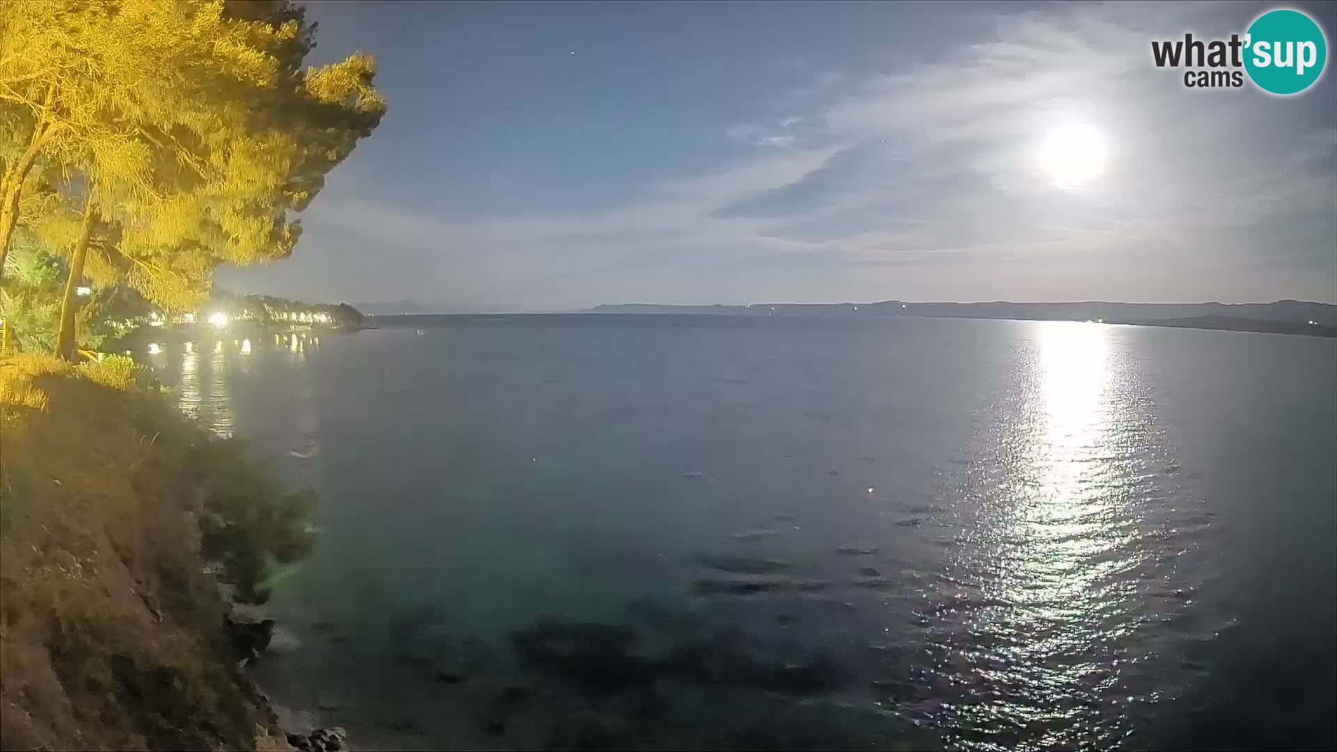 Webcam Spiaggia Potočine Bol – Vista live sulla spiaggia Borak, Isola di Brač