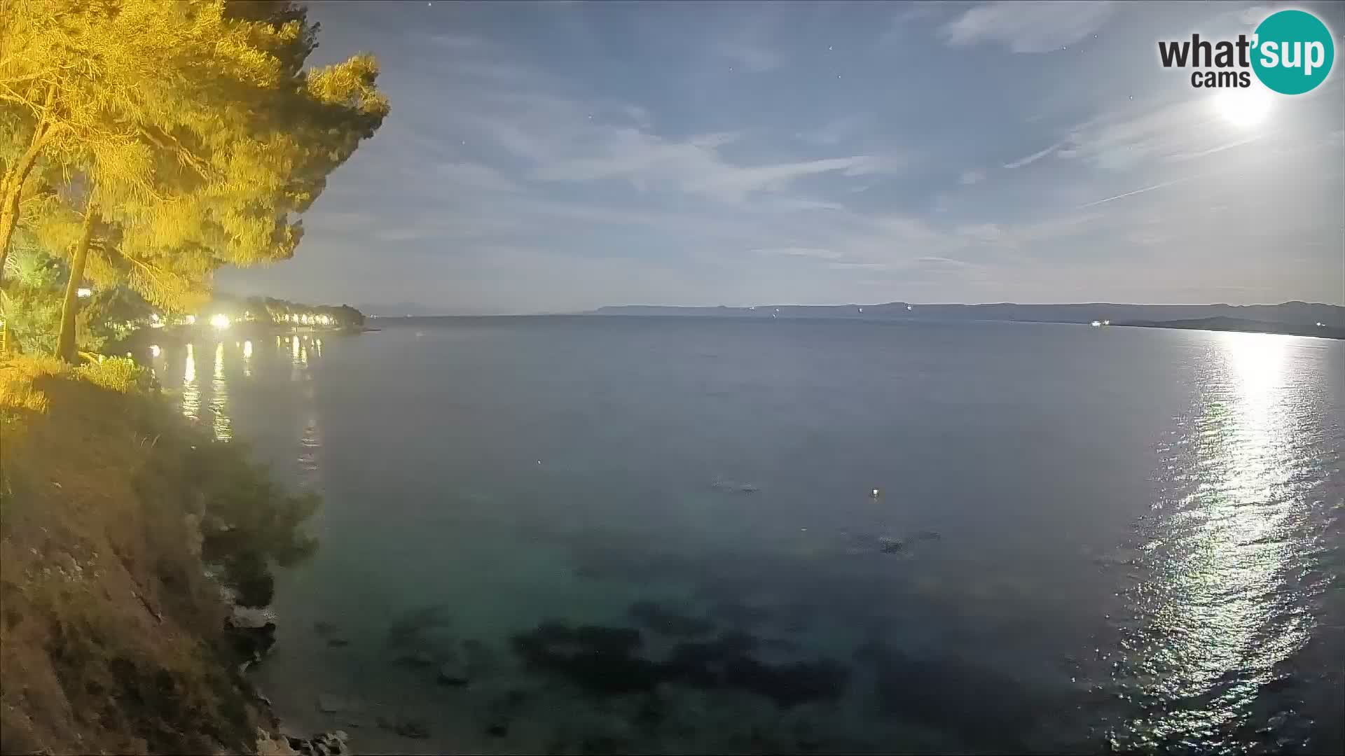 Webcam Spiaggia Potočine Bol – Vista live sulla spiaggia Borak, Isola di Brač