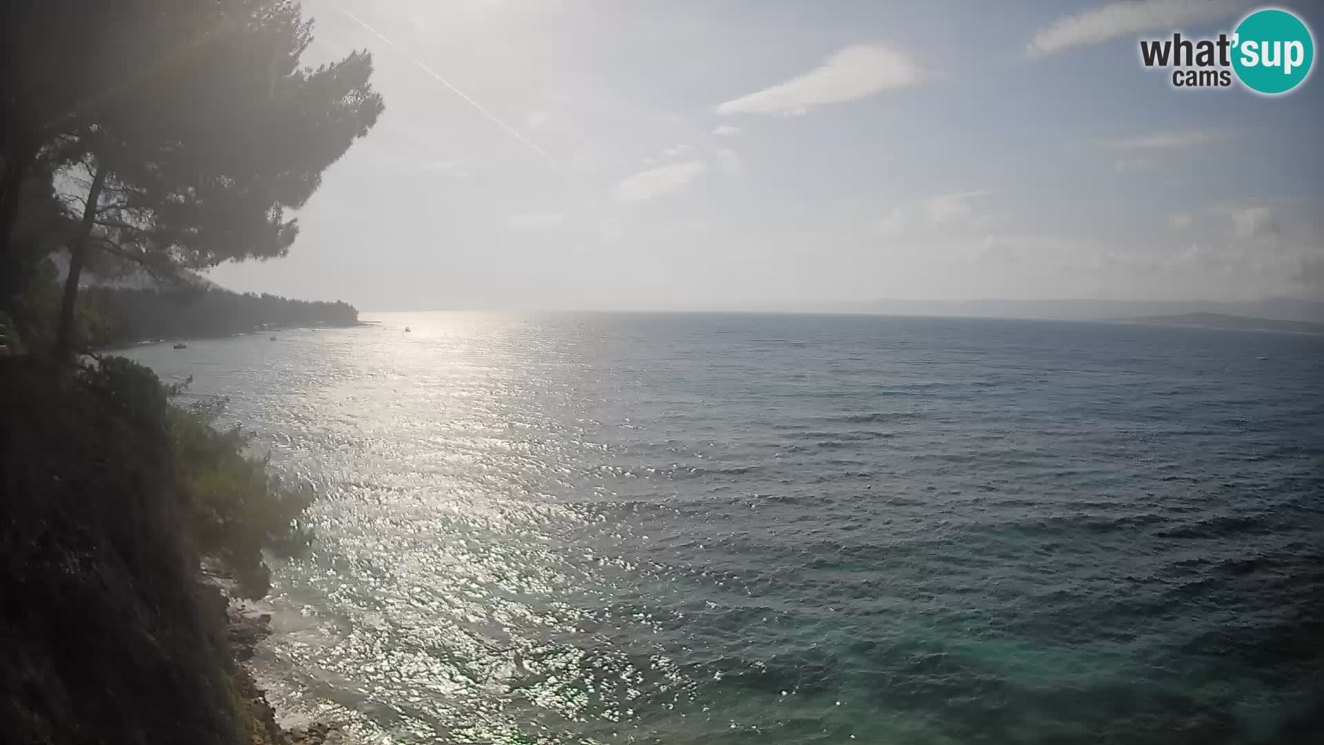 Webcam Spiaggia Potočine Bol – Vista live sulla spiaggia Borak, Isola di Brač