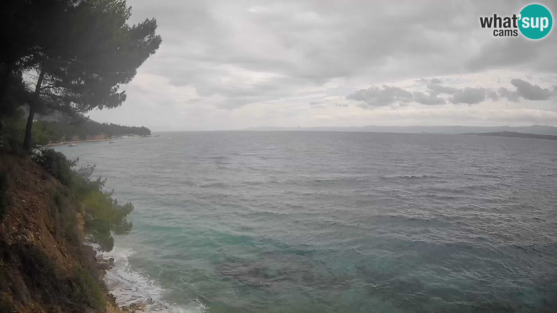 Web kamera Potočine Bol – Pogled uživo na plažu Borak, otok Brač
