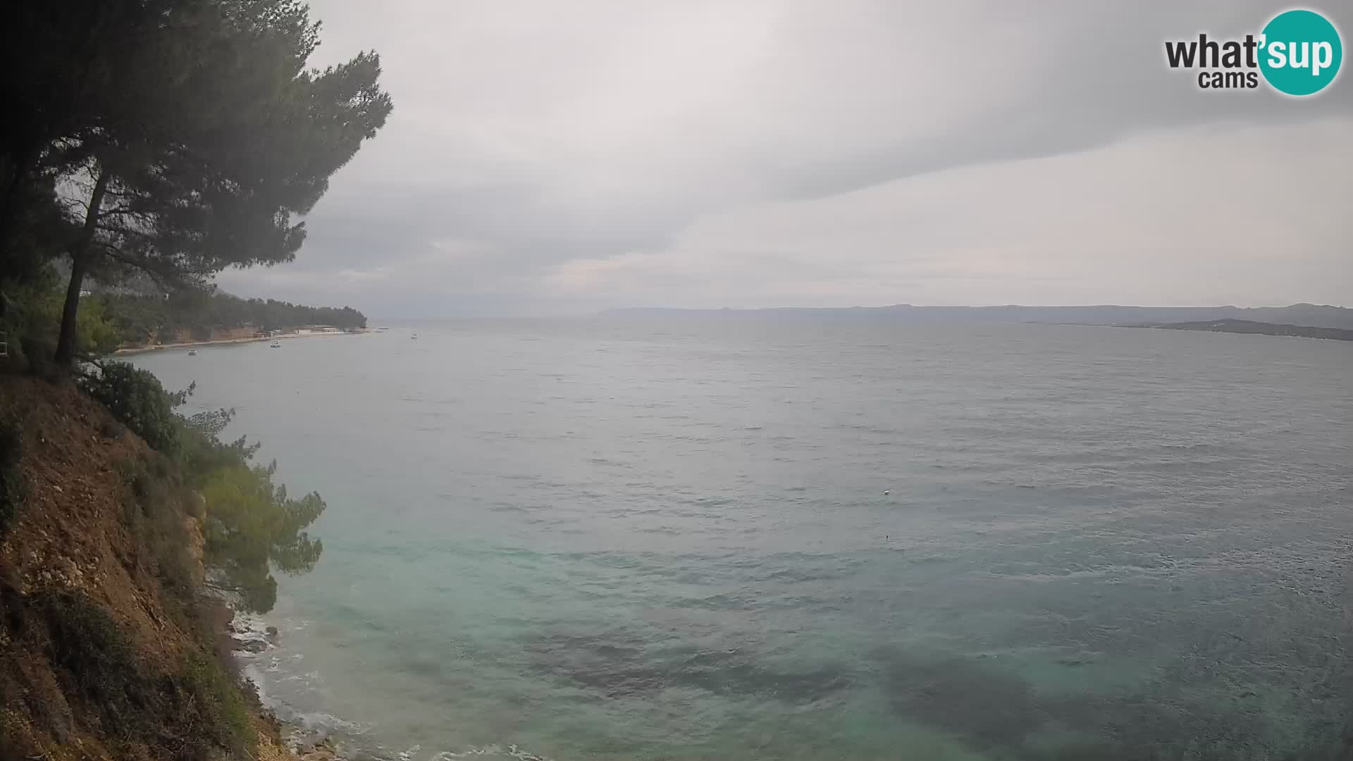 Webcam Spiaggia Potočine Bol – Vista live sulla spiaggia Borak, Isola di Brač